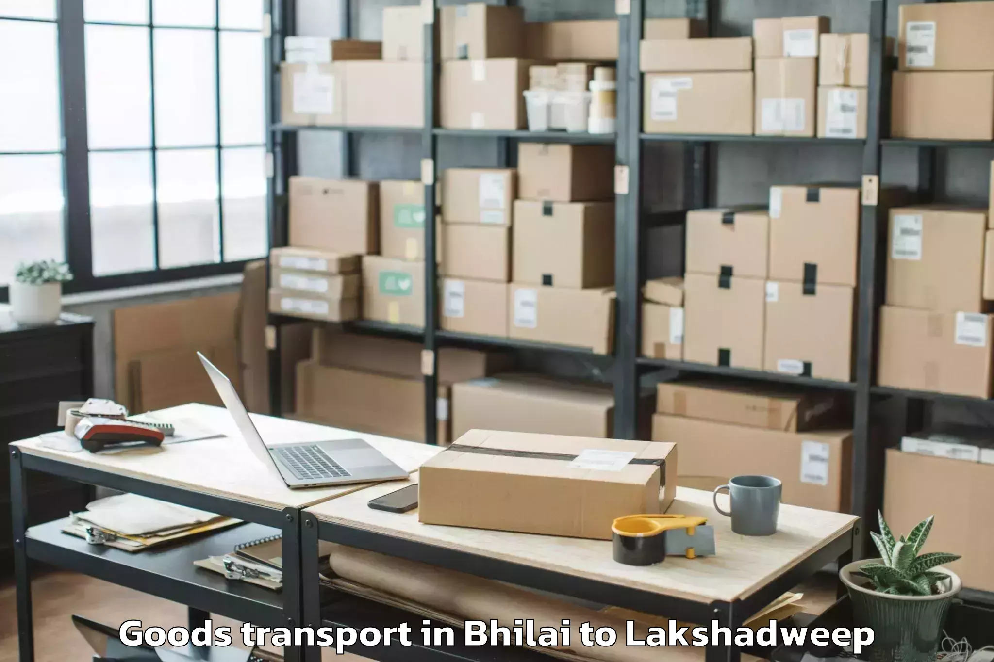 Reliable Bhilai to Kiltan Island Goods Transport